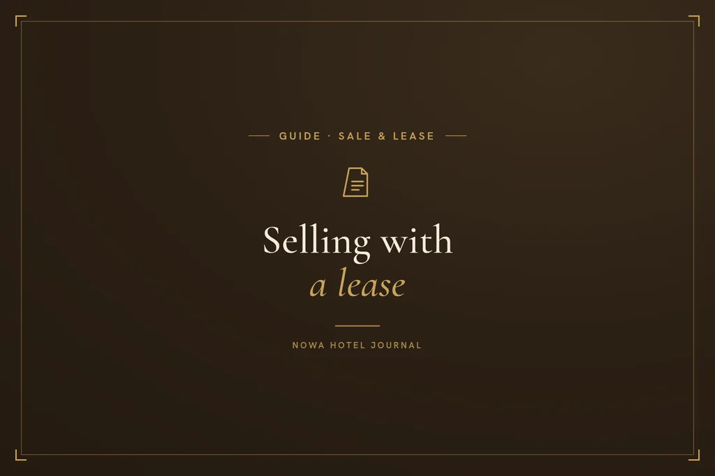 An existing lease determines both the buyer pool and the price.