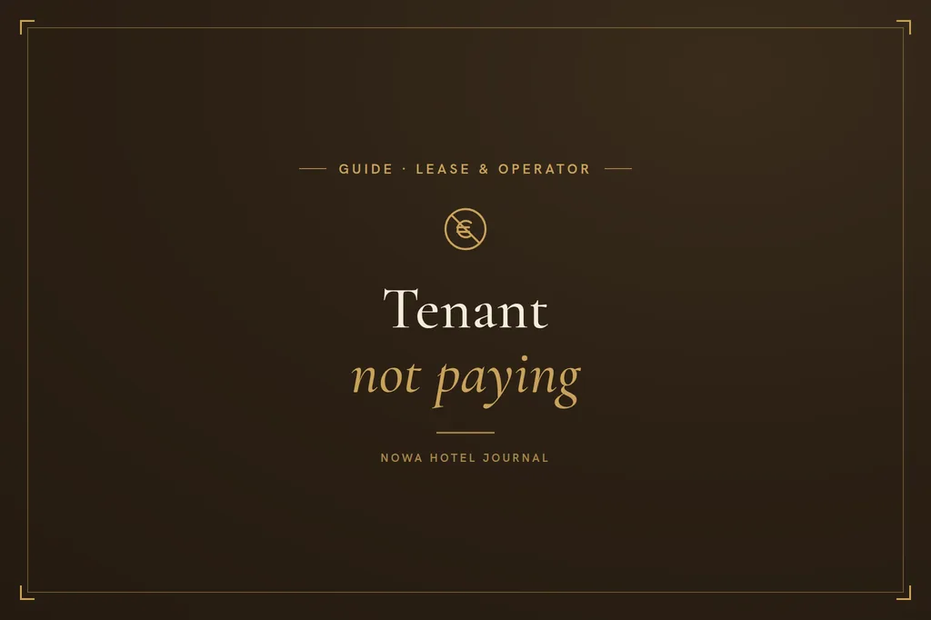 When payments fall into arrears, a clean separation of the commercial and legal levels matters.