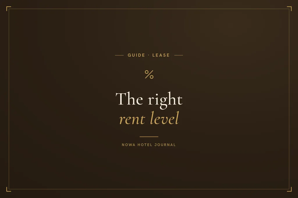A sustainable rent is derived from the property’s earnings, not from a rule of thumb.