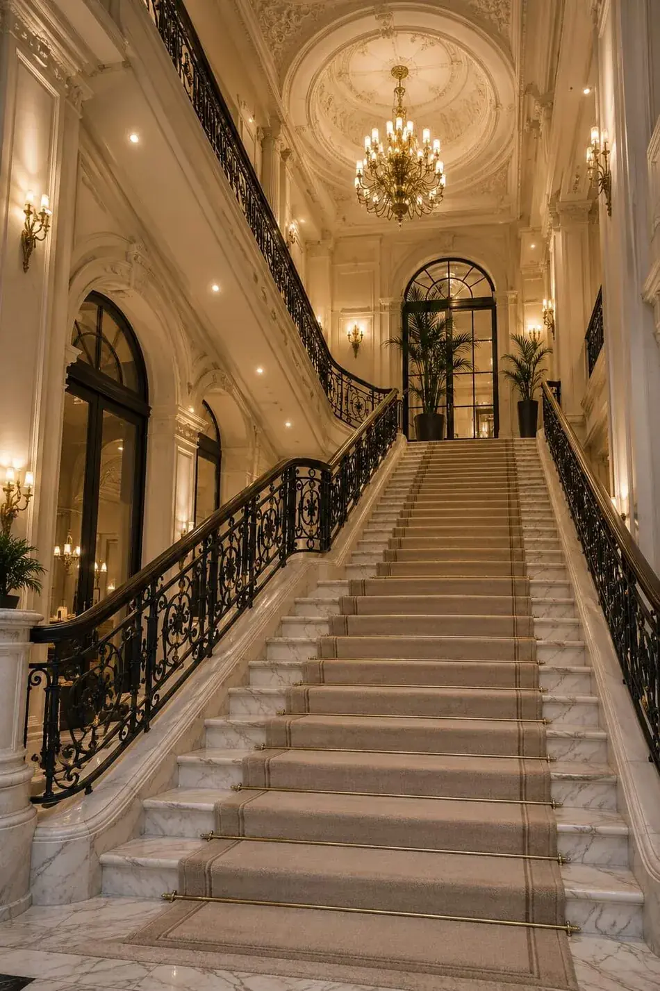 Treppenhaus im Hotel