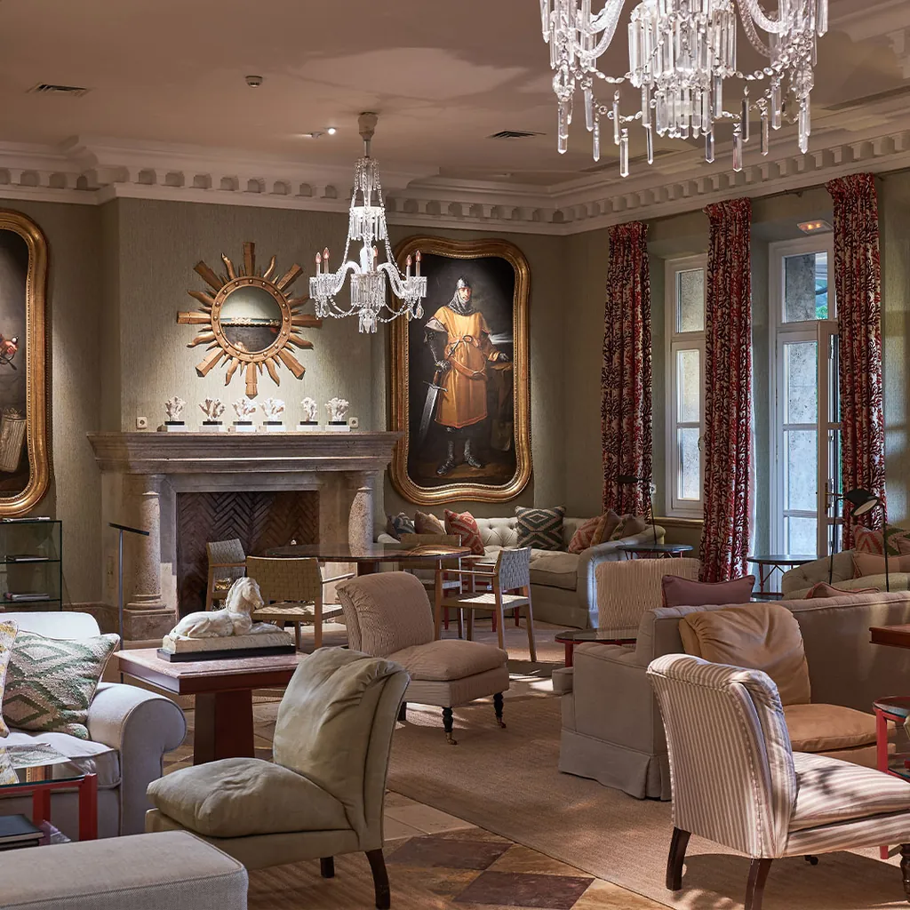 More than 1,200 works of art are spread throughout the house — art becomes part of the stay.